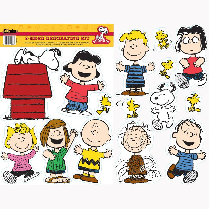 #17896 PEANUTS CLASSIC CHARACTERS 2 SIDED DECO KIT