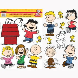 #17896 PEANUTS CLASSIC CHARACTERS 2 SIDED DECO KIT