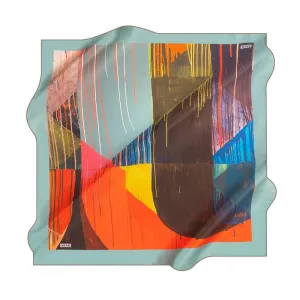 Aker Bold Geometry Turkish Silk Scarf No. 51