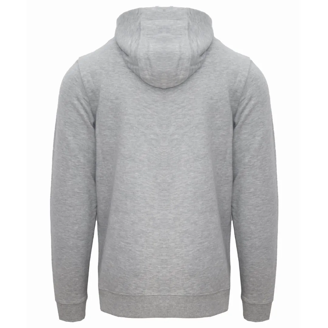 Aquascutum Branded Taped Pocket Grey Zip Up Hoodie