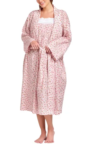 Arabella Sonia 100% Cotton Robe in Rosebud Floral Print MD-75i
