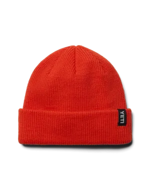 Badge Beanie in Orange