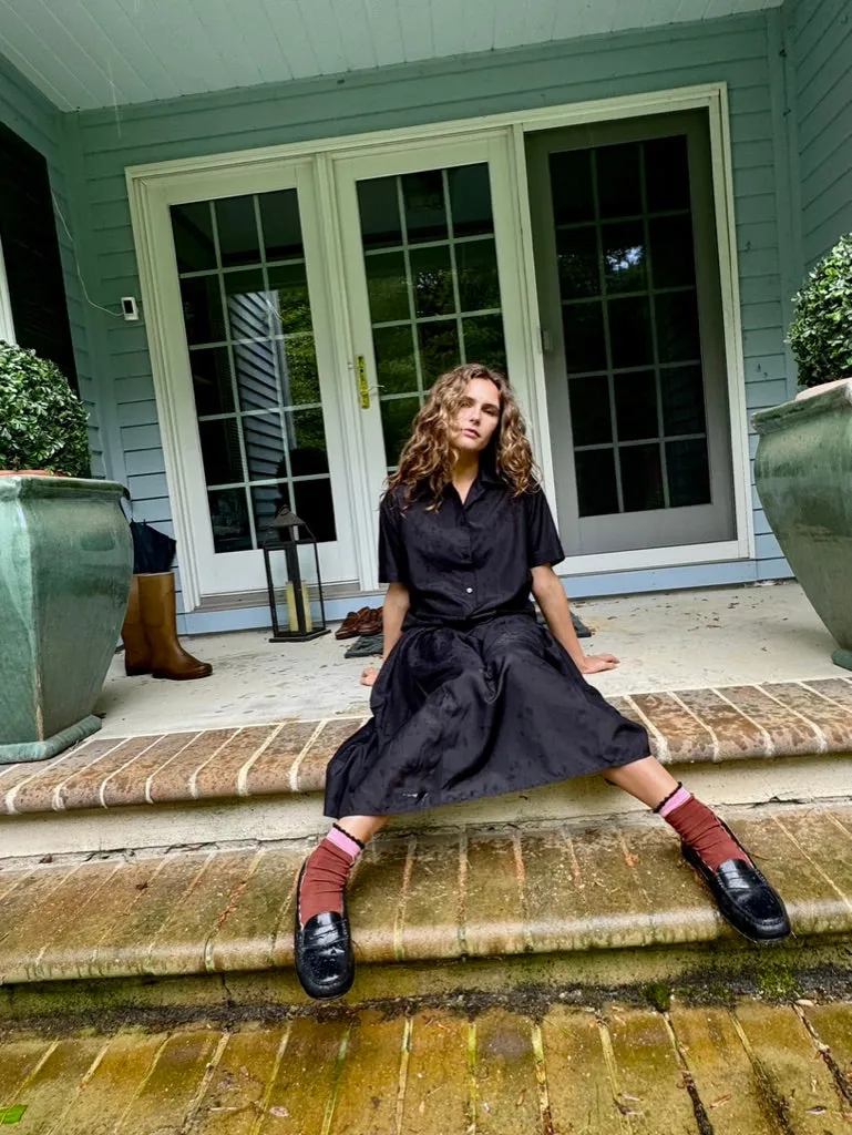 Black Cotton Skirt