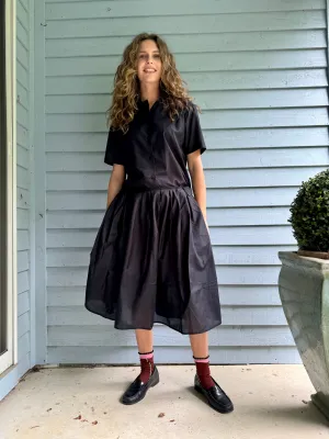 Black Cotton Skirt