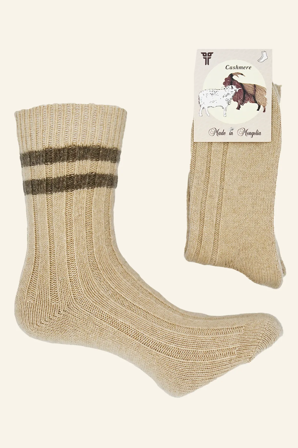 Cashmere and Wool Long Socks