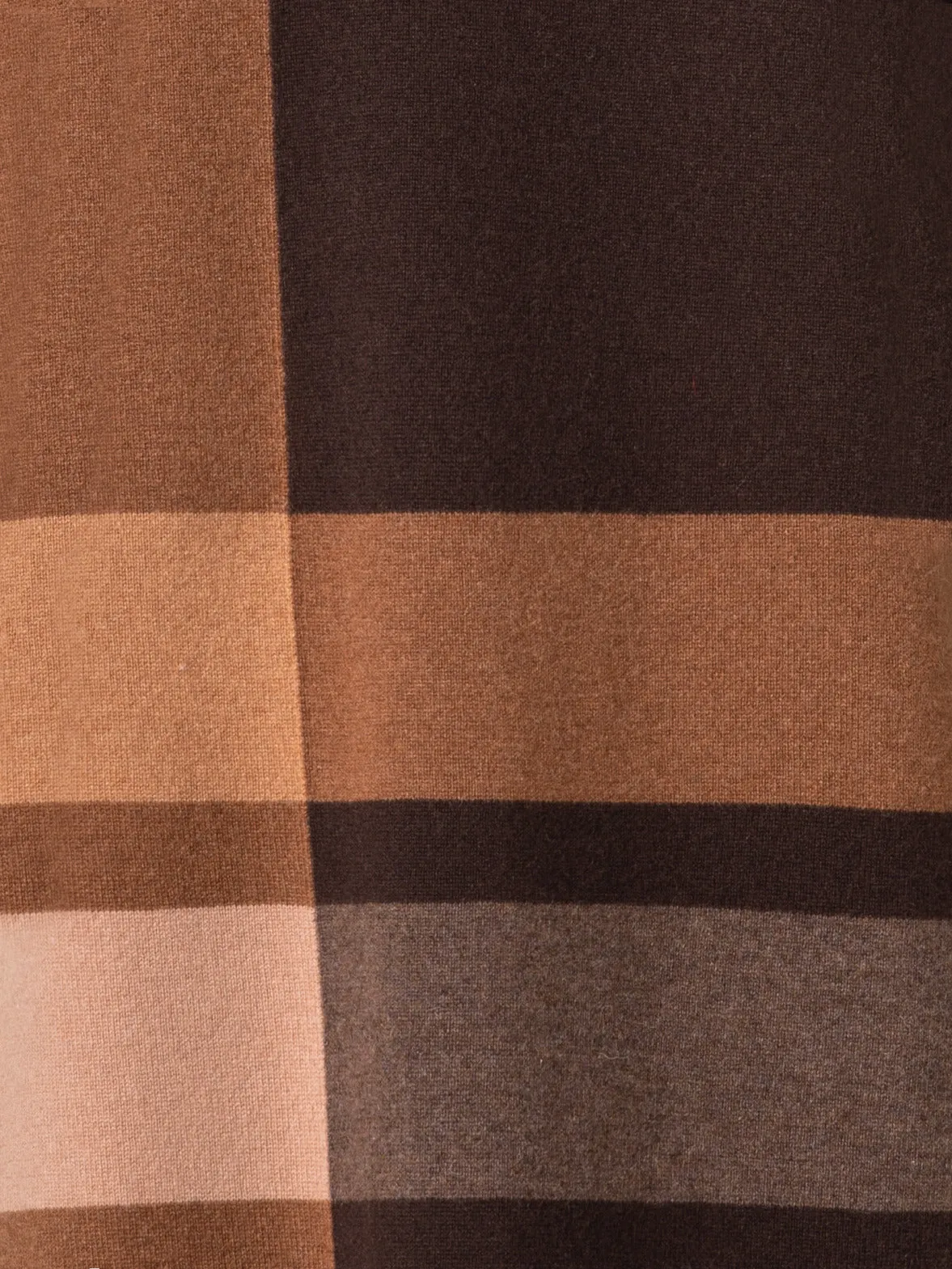 Checked Cashmere Wool Knit Dress
