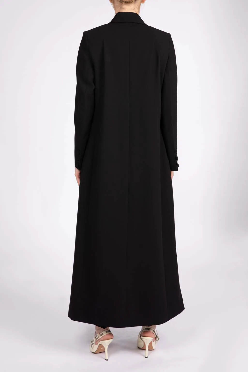 Chic black  full length blazer and trousers suit DC2007