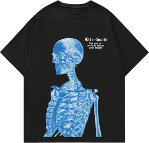 COZYEASE Men's Graphic Tees Letter Print Casual Short Sleeve T Shirts Summer Tops Vintage Tees