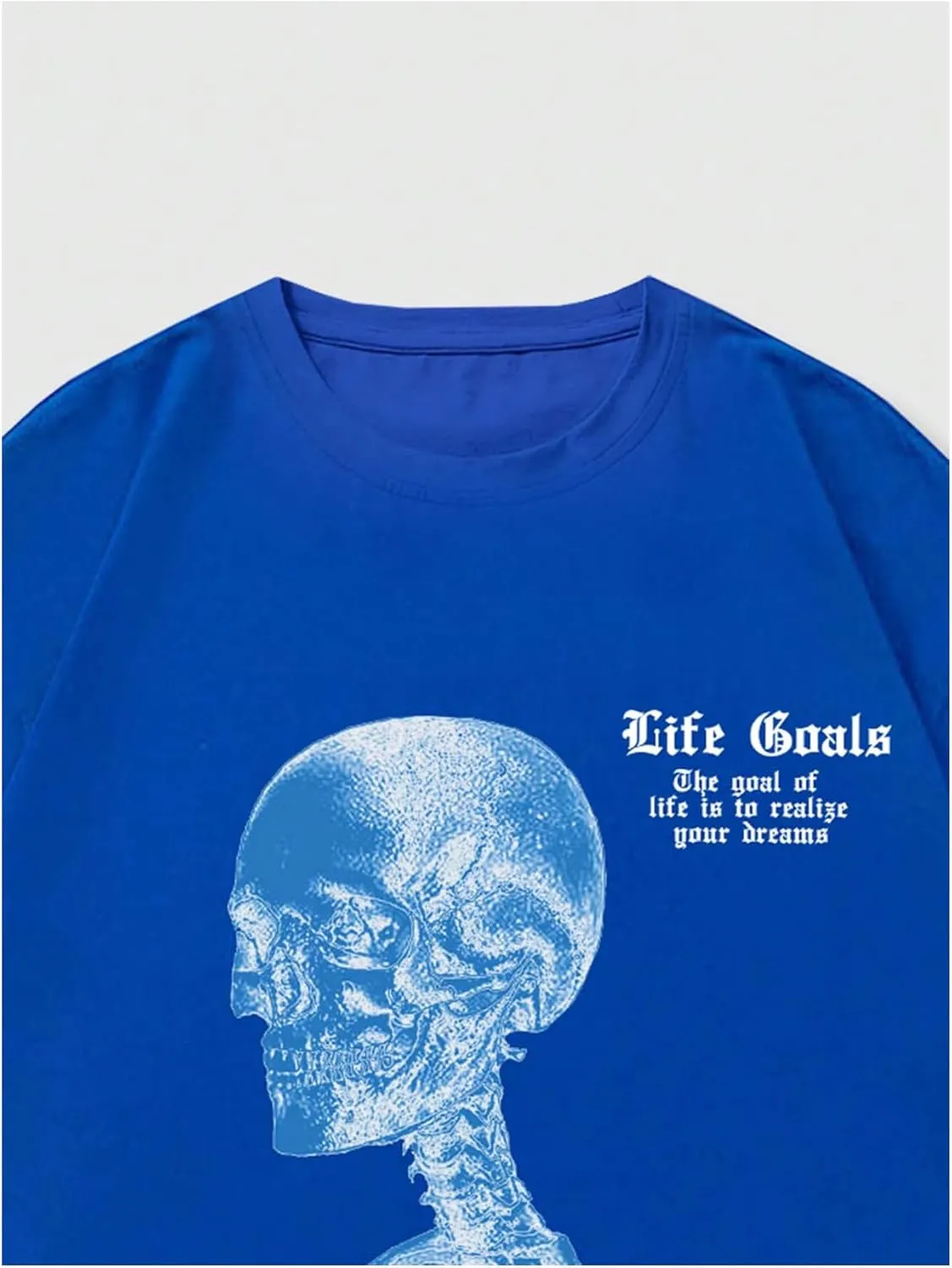 COZYEASE Men's Graphic Tees Letter Print Casual Short Sleeve T Shirts Summer Tops Vintage Tees
