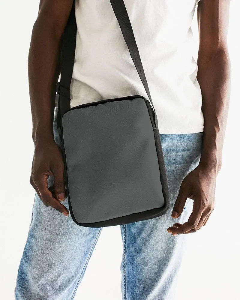 Dark Green Gray Messenger Pouch | Dark Pale Green Gray | C10M0Y10K80
