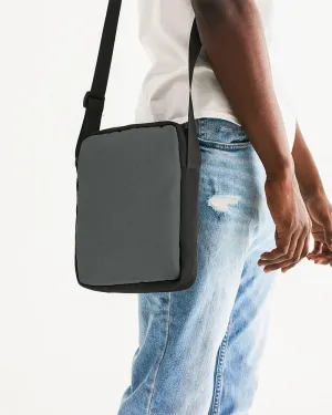 Dark Green Gray Messenger Pouch | Dark Pale Green Gray | C10M0Y10K80