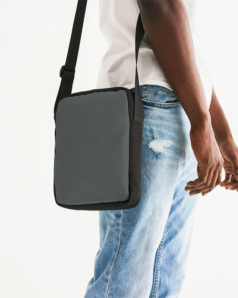 Dark Green Gray Messenger Pouch | Dark Pale Green Gray | C10M0Y10K80