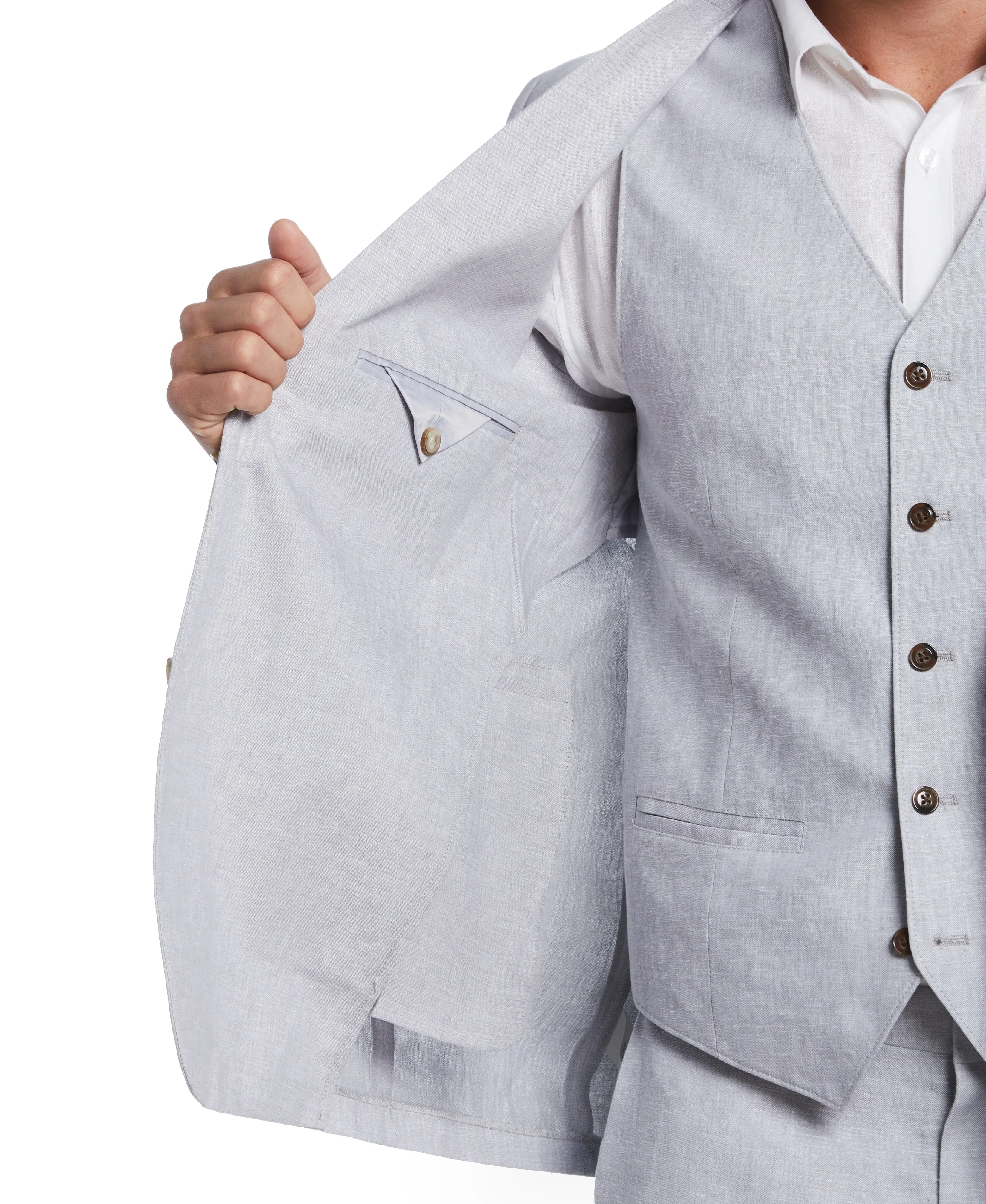 Delave Sleet Linen Suit