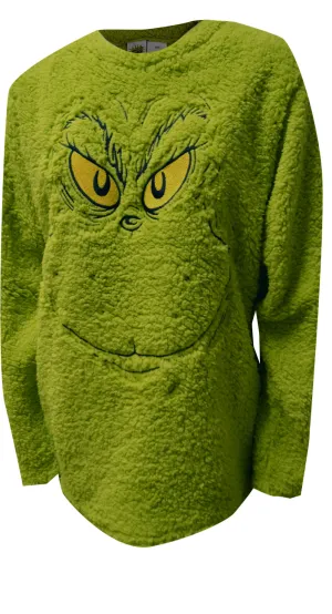 Dr. Seuss The Grinch Big Grin Plush Sweatshirt