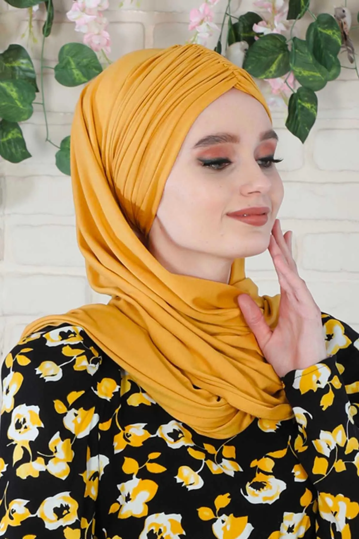 Effortless Instant Cotton Shawl for Women, Instant Cotton Lightweight Hijab Headscarf, Comfortable and Large Women Hijab Shawl,CPS-44