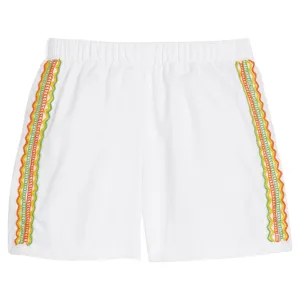 Embroidered Basic Short - White