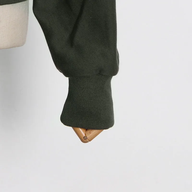 Green Sweatshirts For Women Slim Plain O Neck Long Sleeve Casual Pullovers Female Autumn Clothing Fashion