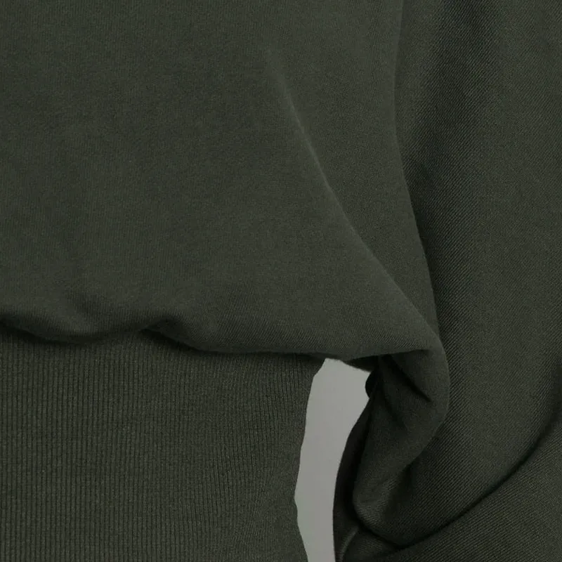 Green Sweatshirts For Women Slim Plain O Neck Long Sleeve Casual Pullovers Female Autumn Clothing Fashion