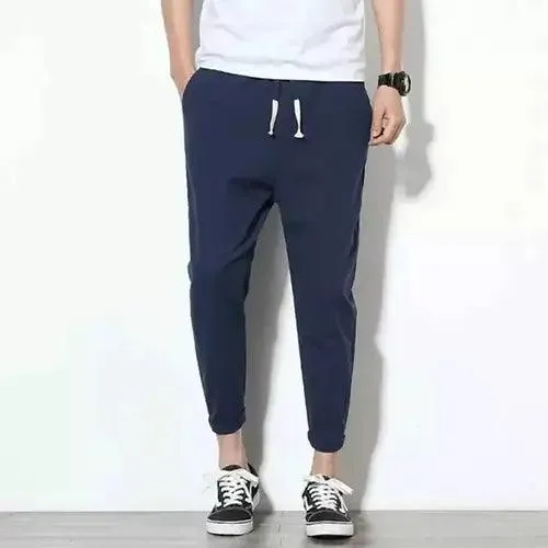 Grey Cotton Joggers: Men's Comfortable and Stylish Track Pants