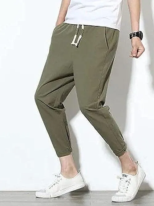 Grey Cotton Joggers: Men's Comfortable and Stylish Track Pants