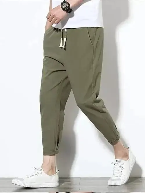 Grey Cotton Joggers: Men's Comfortable and Stylish Track Pants