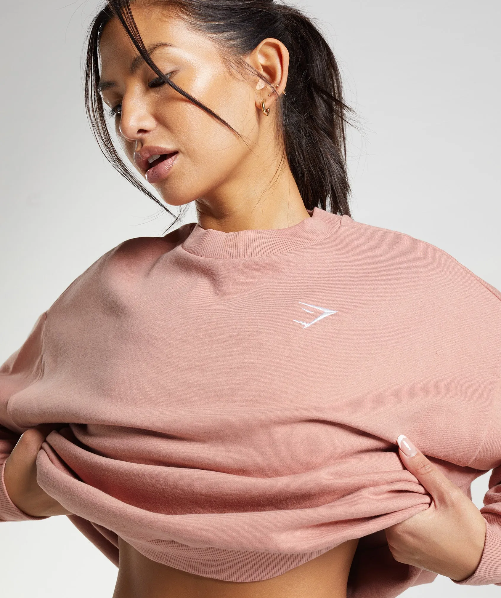 Gymshark Training Oversized Sweatshirt - Hazy Pink