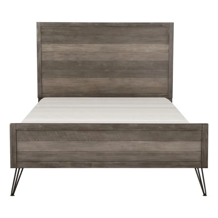 Homelegance Urbanite Full Panel Bed in Tri-tone Gray 1604F-1*