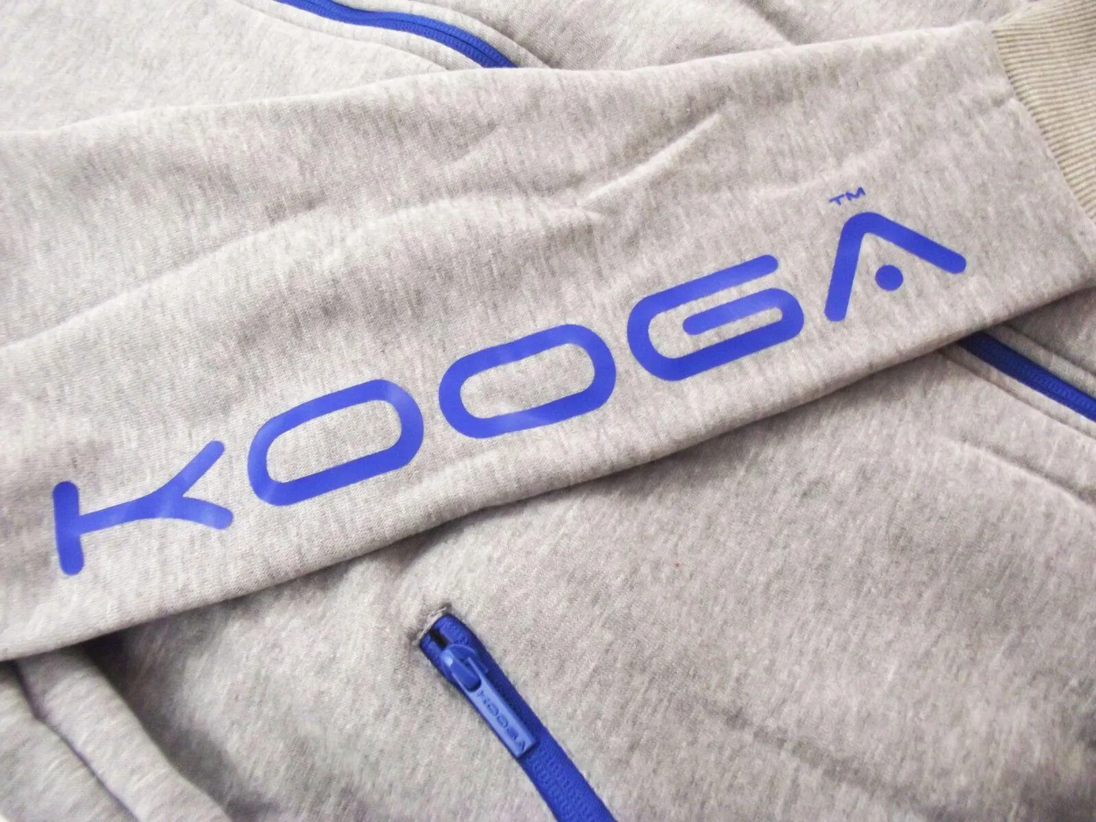 Kooga Zip Thru Mens Grey Marl Hoody