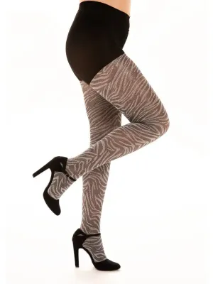Lurex Zebra Tights - sizes 4-20