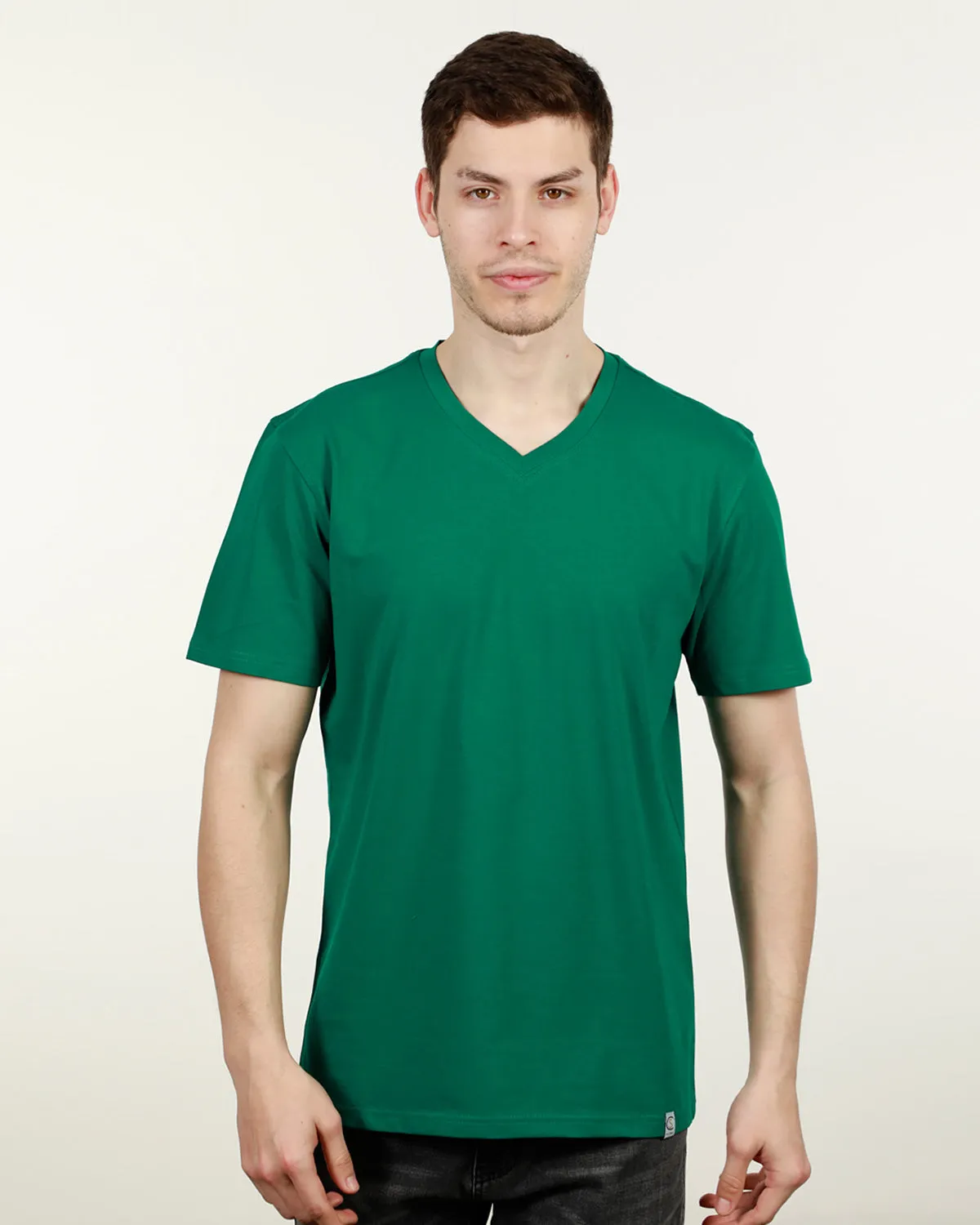 Luxury V Neck Tee - Green