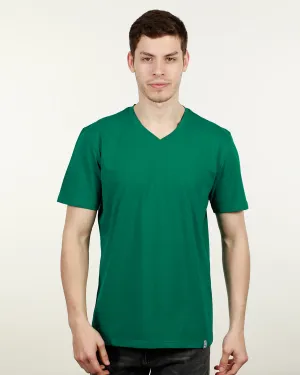 Luxury V Neck Tee - Green