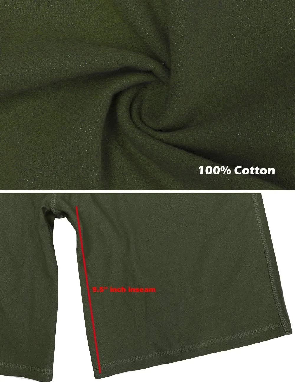 Men's Casual Cotton Athletic Shorts