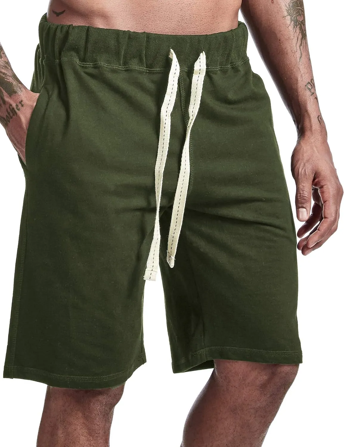 Men's Casual Cotton Athletic Shorts