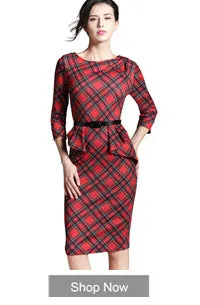 Nice-forever Spring Women Sexy V-Neck Solid Color Peplum Dresses Business Formal Elegant Bodycon Slim Dress B693