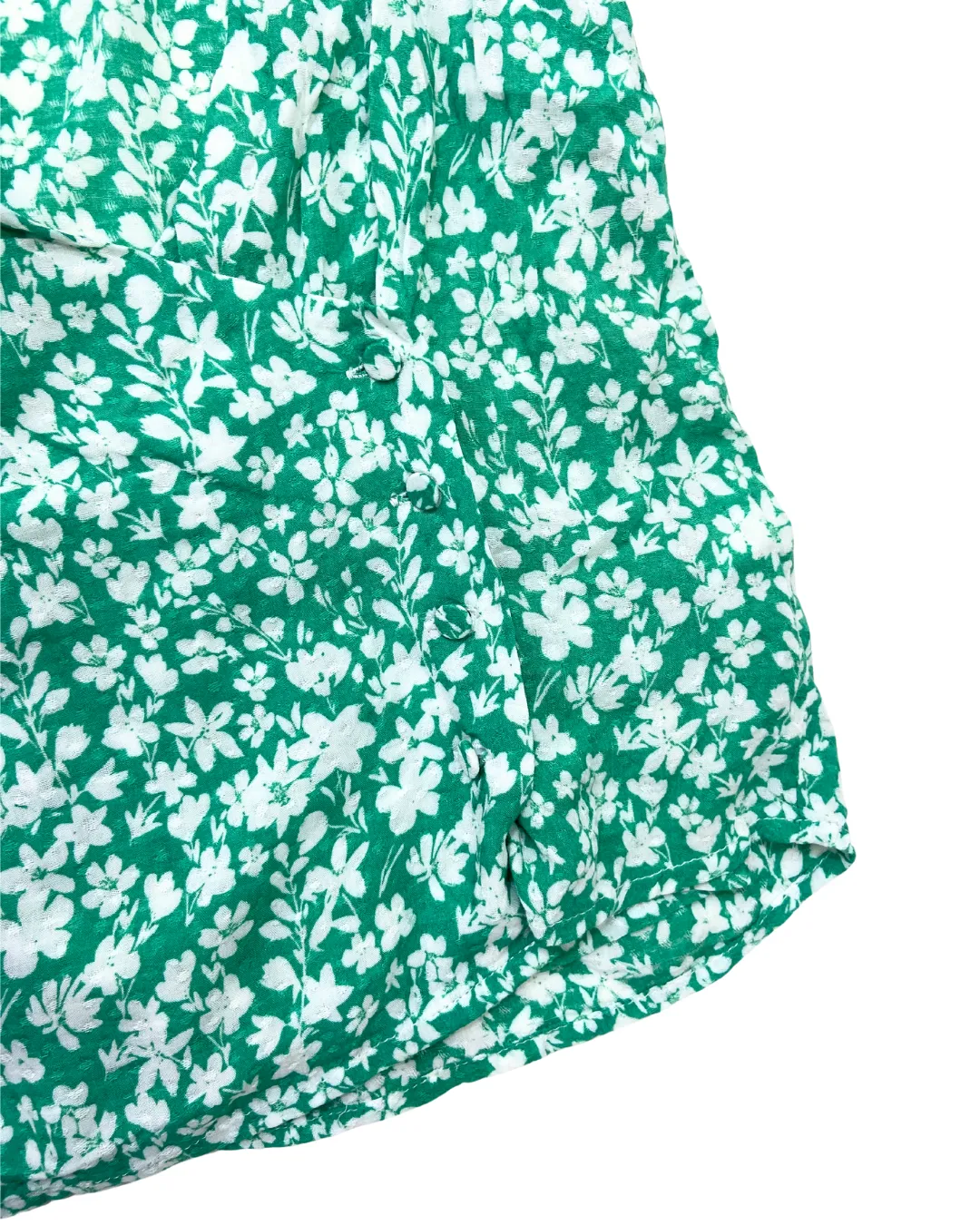 Oliver Bonas Green Floral Blouse