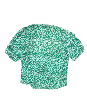 Oliver Bonas Green Floral Blouse