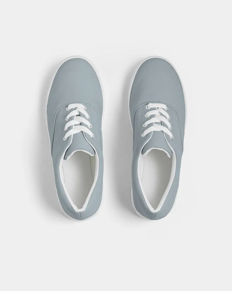 Shaded Pale Cyan Gray Canvas Sneakers | Men's | C10M0Y0K30