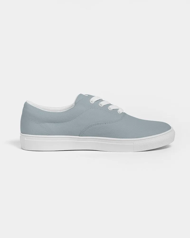 Shaded Pale Cyan Gray Canvas Sneakers | Men's | C10M0Y0K30