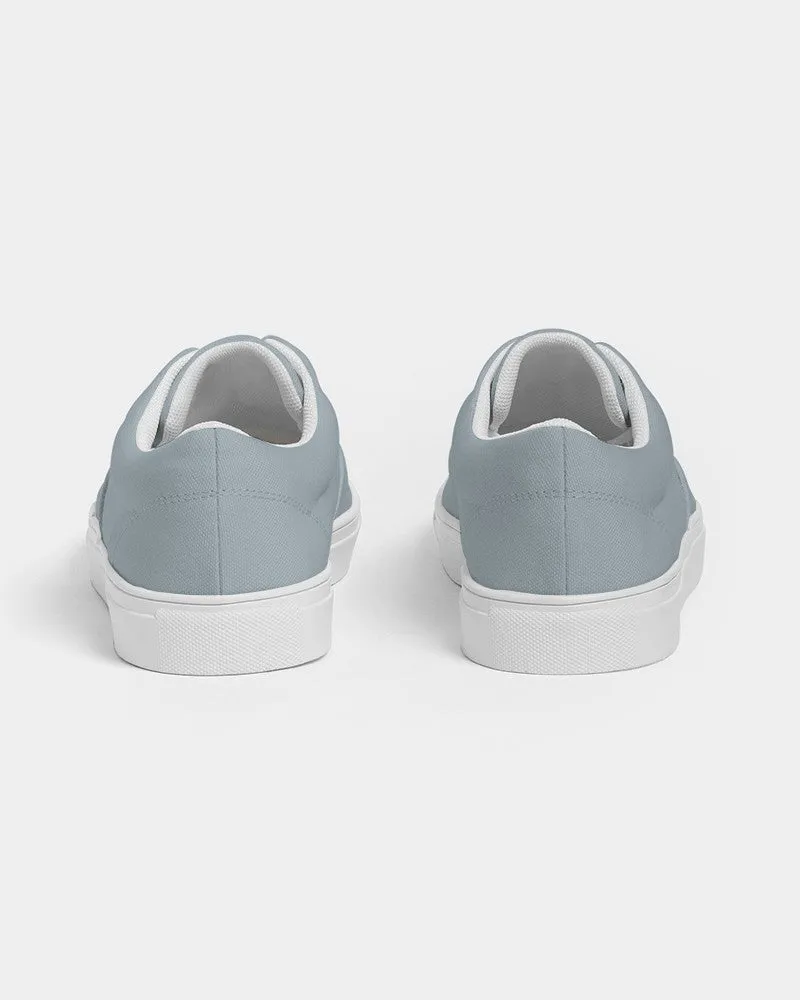 Shaded Pale Cyan Gray Canvas Sneakers | Men's | C10M0Y0K30