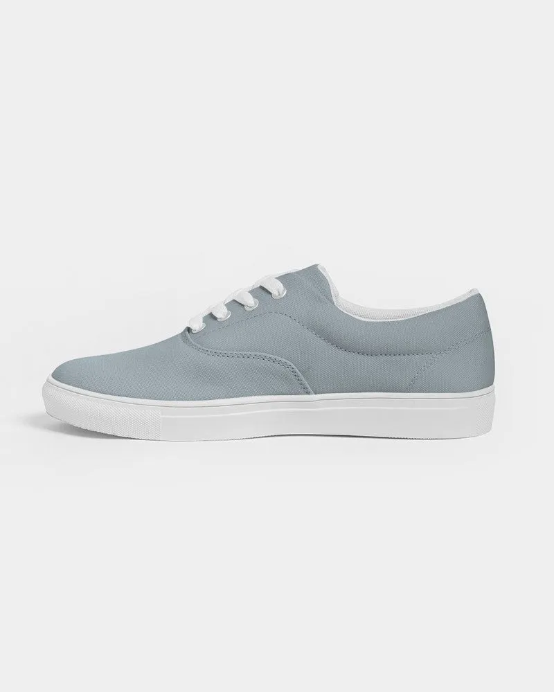 Shaded Pale Cyan Gray Canvas Sneakers | Men's | C10M0Y0K30