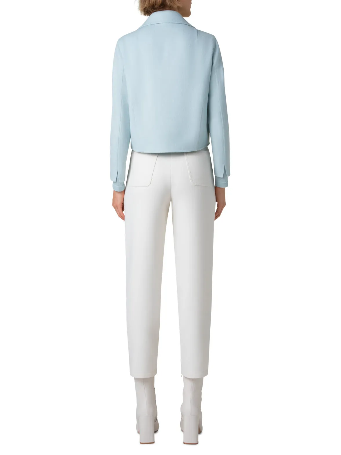 Short Blouson Jacket in Cashmere Double-Face