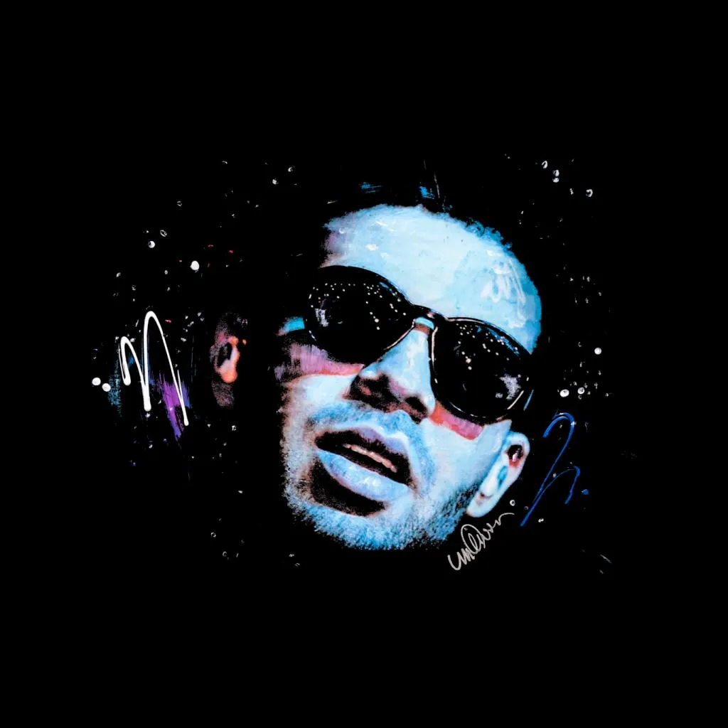 Sidney Maurer Original Portrait Of Drake Sunglasses Men's Hooded Sweatshirt