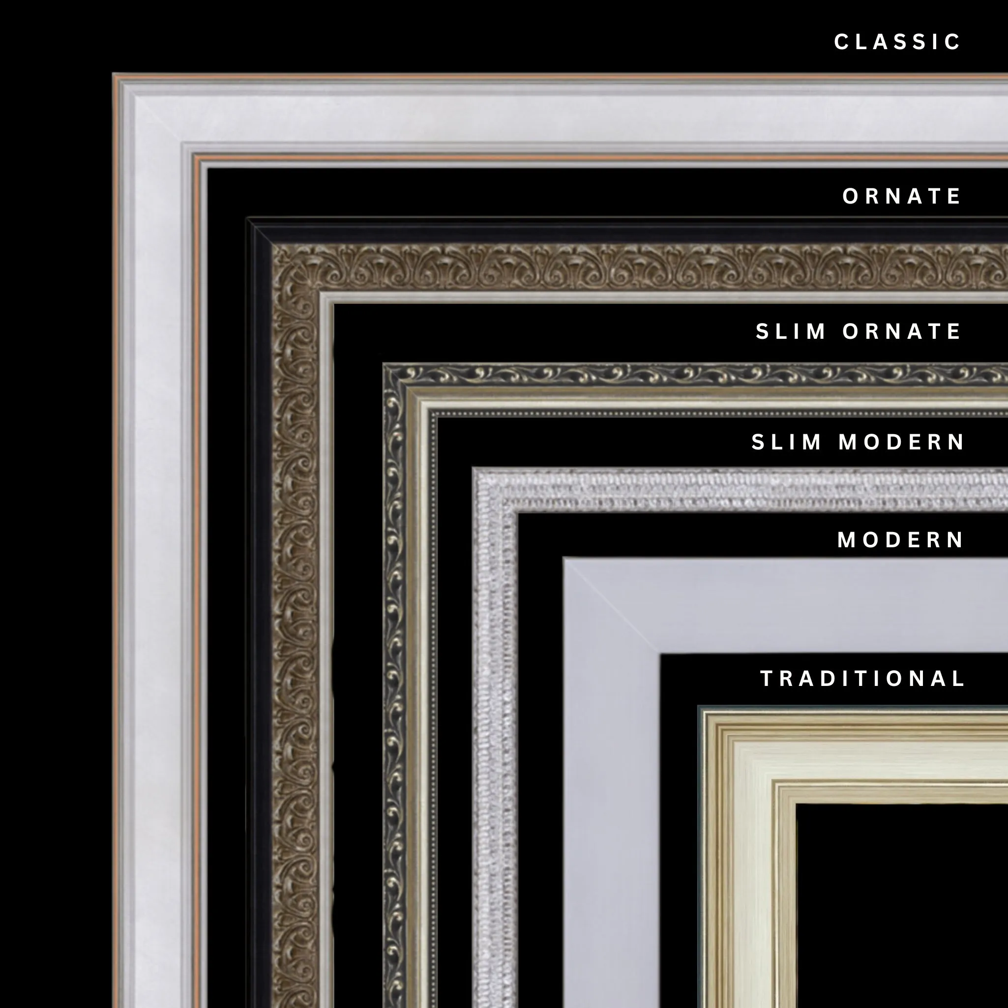 Silver 12x21 Picture Frame Ornate Traditional Classic Antique
