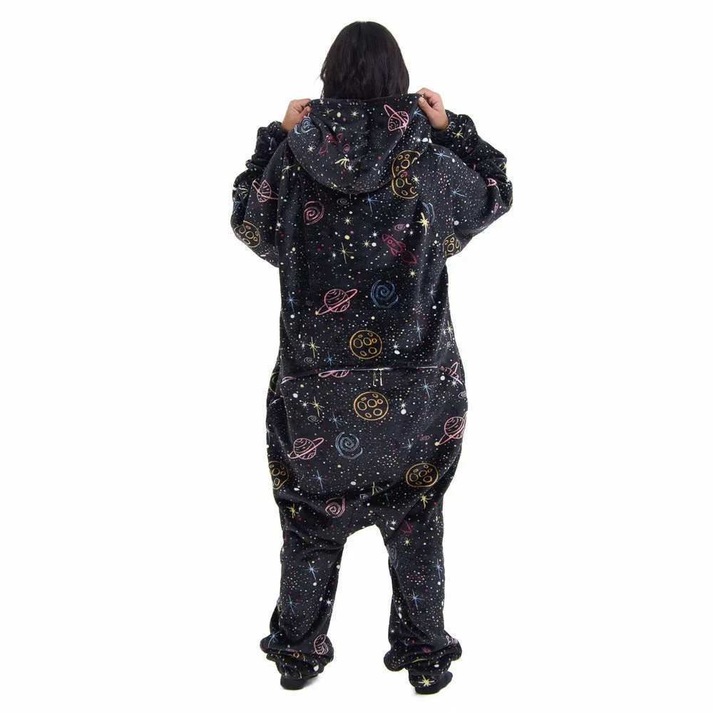 Snuggs Blanket Onesie Black Space