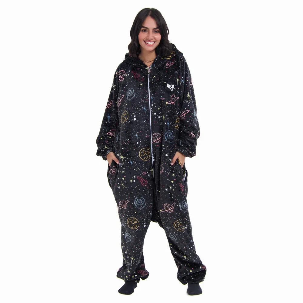Snuggs Blanket Onesie Black Space