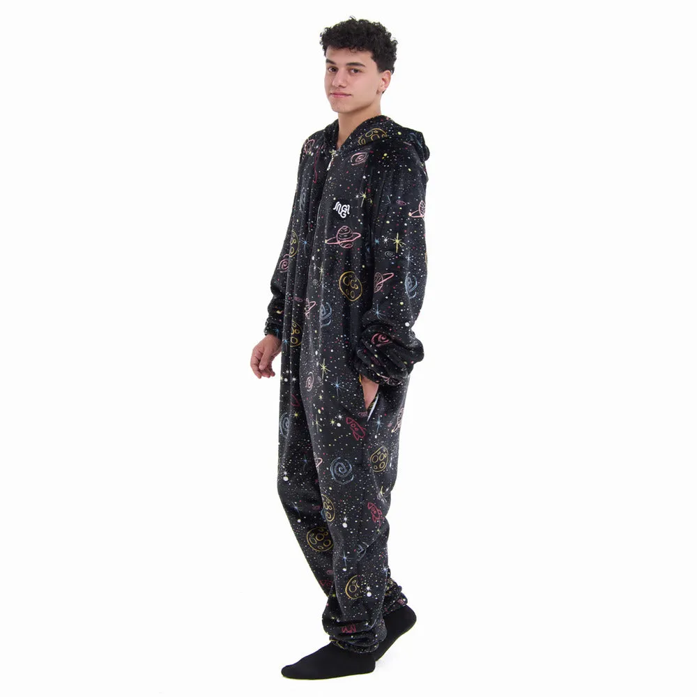 Snuggs Blanket Onesie Black Space
