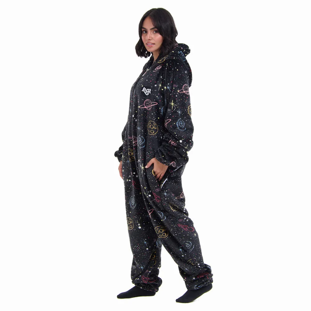 Snuggs Blanket Onesie Black Space