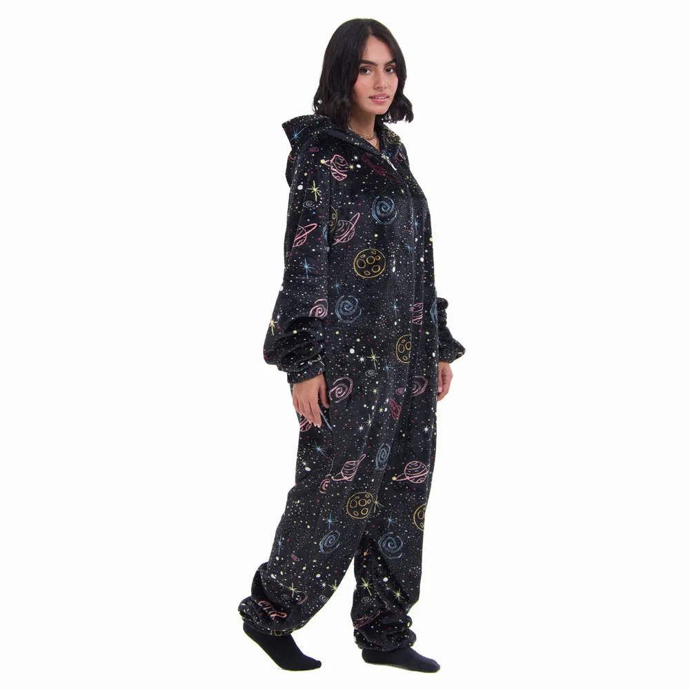 Snuggs Blanket Onesie Black Space