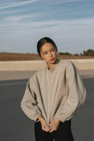 SOFT DISTRESSED PULLOVER