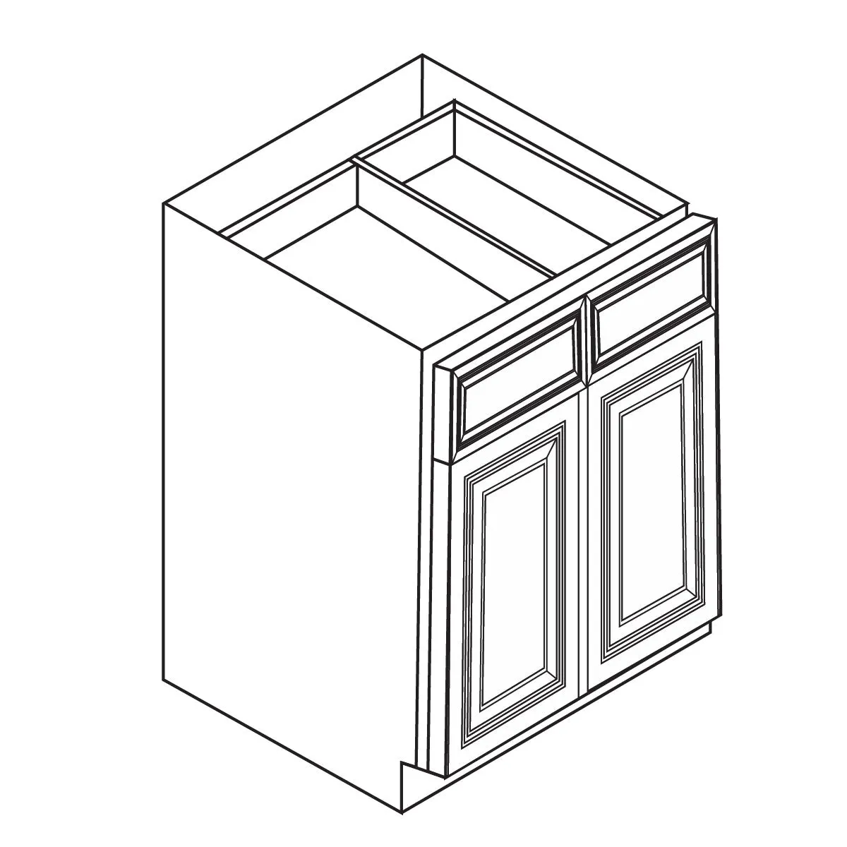 Standard Base Cabinets - Newport Blue